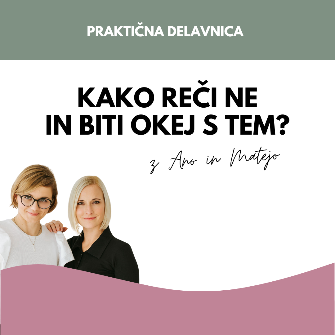Kako reči NE in biti okej s tem?