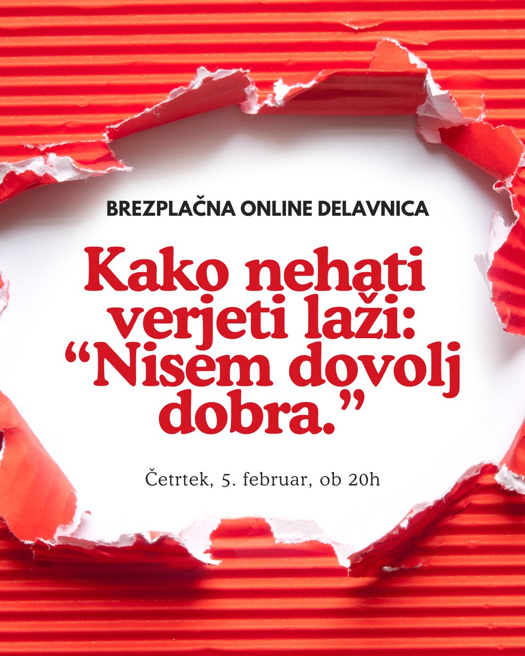 KAKO NEHATI VERJETI LAŽI NISEM DOVOLJ DOBRA NLP PRAKTIK IN COACH MEGA PONUDBA